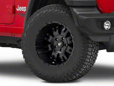 Pro Comp Wheels 01 Series Satin Black Wheel; 17x9 (18-23 Jeep Wrangler JL)