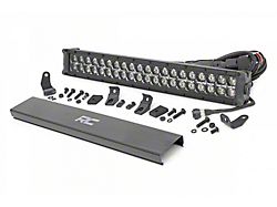 Rough Country 20-Inch Black Series Dual Row White DRL LED Light Bar; Flood/Spot Combo Beam (Universal; Some Adaptation May Be Required)