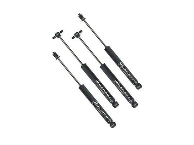 SuperLift Shadow Series Front and Rear Shocks for 2.50 to 4-Inch Lift (07-18 Jeep Wrangler JK)