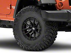 Rovos Wheels Sahara Satin Black Wheel; 17x9 (07-18 Jeep Wrangler JK)