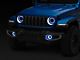 ColorSMART Chasing RGB Halo LED Headlights with Fog Lights; Black Housing; Clear Lens (18-24 Jeep Wrangler JL)