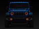 ColorSMART Chasing RGB Halo LED Headlights with Fog Lights; Black Housing; Clear Lens (18-24 Jeep Wrangler JL)