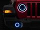 ColorSMART RGB Halo LED Headlights with Fog Lights; Black Housing; Clear Lens (18-24 Jeep Wrangler JL)