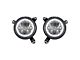 Vision X LED Headlights with Amber Halo; Black Chrome Housing; Clear Lens (18-24 Jeep Wrangler JL)