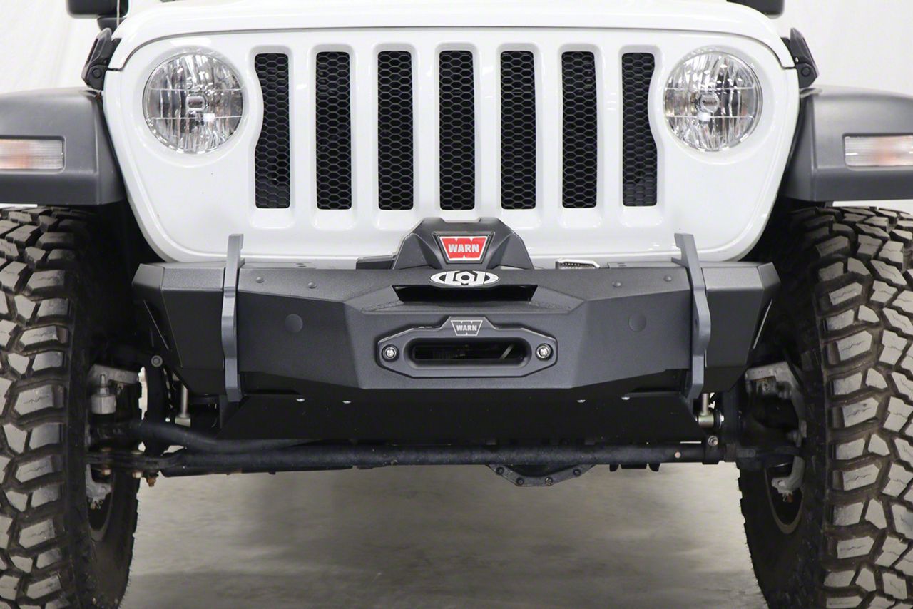 LoD Offroad Jeep Gladiator Black Ops Stubby Winch Front Bumper; Black ...