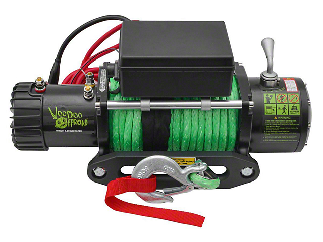 VooDoo Offroad Summoner 9,500 lb. Winch with Synthetic Rope (Universal; Some Adaptation May Be Required)