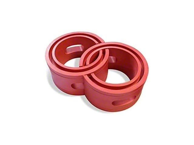 RubberShox DuraTPE Series Front-Rear Coil Spring Buffer Cushion; Red (Universal; Some Adaptation May Be Required)