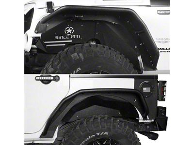 Tubular Front and Rear Fender Flares (07-18 Jeep Wrangler JK)