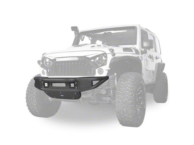 Stubby Tubular Winch Front Bumper (07-18 Jeep Wrangler JK)