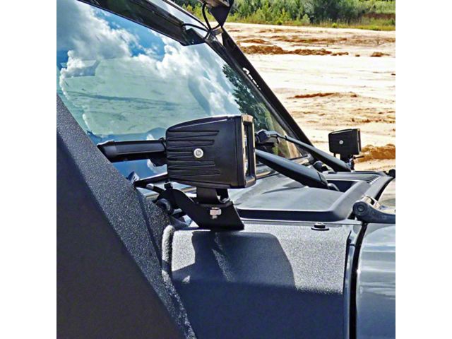 Hammerhead A-Pillar Cube Light Brackets (18-24 Jeep Wrangler JL, Excluding 4xe)