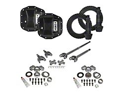 Yukon Gear Dana 44 Front/Dana 44 Rear Axle Ring Pinion and Gear Kit with Differential Covers and Front Axles; 5.13 Gear Ratio (18-24 Jeep Wrangler JL Rubicon)