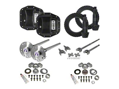 Yukon Gear Dana 44 Front/Dana 44 Rear Axle Ring Pinion and Gear Kit with Differential Covers, Front and Rear Axles; 3.73 Gear Ratio (20-24 Jeep Gladiator JT Launch Edition, Mojave, Rubicon)