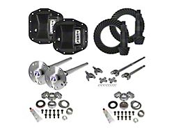 Yukon Gear Dana 44 Front/Dana 44 Rear Axle Ring Pinion and Gear Kit with Differential Covers, Front and Rear Axles; 5.38 Gear Ratio (18-24 Jeep Wrangler JL Rubicon)