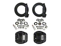 Yukon Gear Dana 44 Front/Dana 44 Rear Axle Ring Pinion and Gear Kit with Differential Covers; 4.56 Gear Ratio (18-24 Jeep Wrangler JL Rubicon)