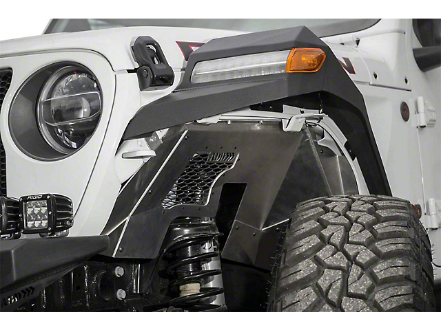Addictive Desert Designs Rock Fighter Front Inner Fender Liners; Raw (18-23 Jeep Wrangler JL)