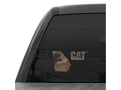 CAT 8-Inch Vinyl Decal; Camo Georgia (Universal; Some Adaptation May Be Required)
