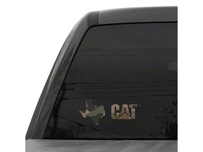 CAT 8-Inch Vinyl Decal; Camo Texas (Universal; Some Adaptation May Be Required)