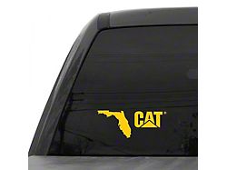 CAT 8-Inch Vinyl Decal; Yellow Florida (Universal; Some Adaptation May Be Required)