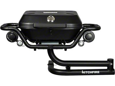 HitchFire F-20 Propane Hitch Mounted Grill; Driver Side Swing (Universal; Some Adaptation May Be Required)