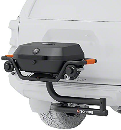 HitchFire Forge 15 Propane Hitch Mounted Grill; Passenger Side Swing (Universal; Some Adaptation May Be Required)