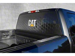 CAT Rear Window Decal; Dark Grid (Universal; Some Adaptation May Be Required)