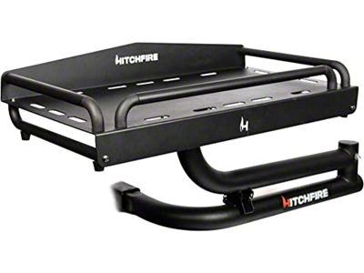 HitchFire The Ledge Propane Hitch Mounted Grill; Passenger Side Swing (Universal; Some Adaptation May Be Required)