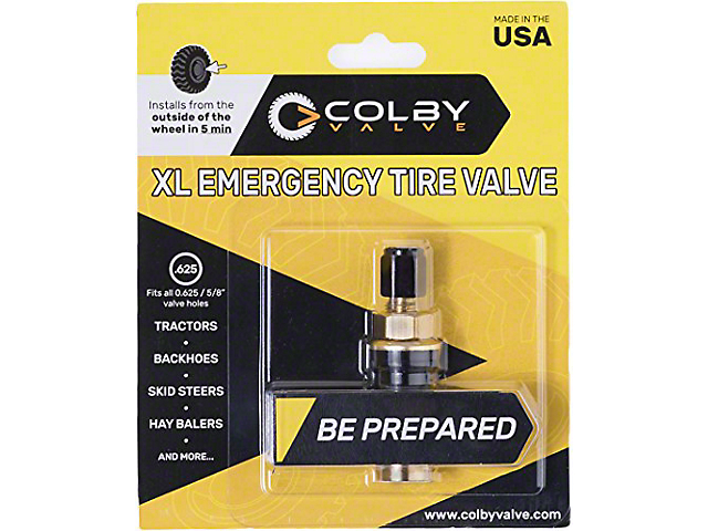 Colby Valve XL Tire Valve (Universal; Some Adaptation May Be Required)
