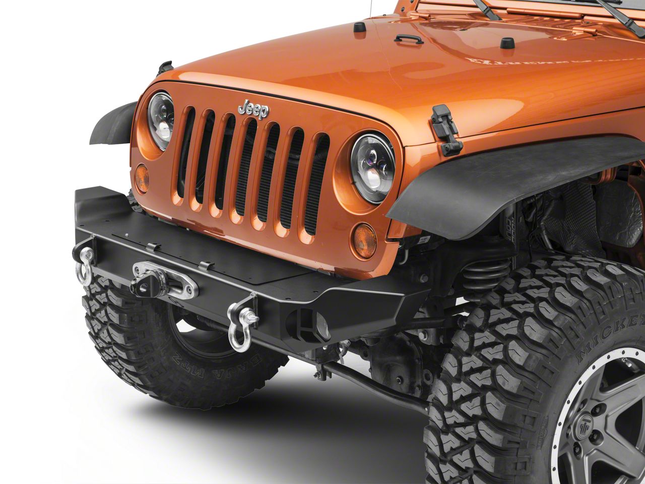 Hyline Offroad Wrangler Midwidth Front Recessed Winch Bumper 400.100. ...