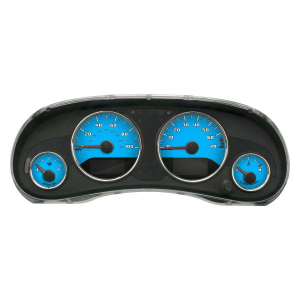 US Speedo Jeep Wrangler Daytona Edition Gauge Face Style 2; MPH; Light
