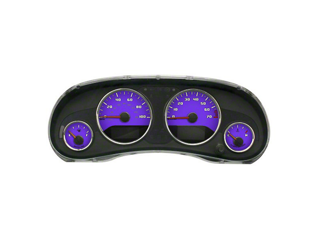 US Speedo Daytona Edition Gauge Face Style 2; MPH; Purple (15-18 Jeep Wrangler JK)