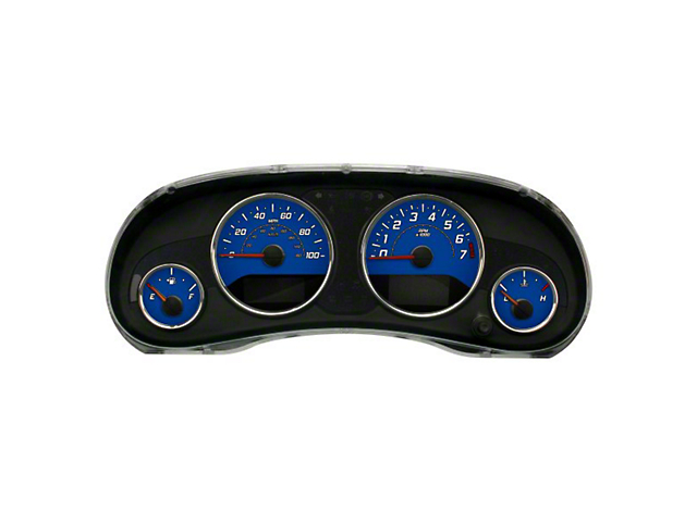 US Speedo Daytona Edition Gauge Face; MPH; Blue (15-18 Jeep Wrangler JK)