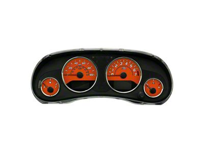 US Speedo Daytona Edition Gauge Face; MPH; Orange (15-18 Jeep Wrangler JK)