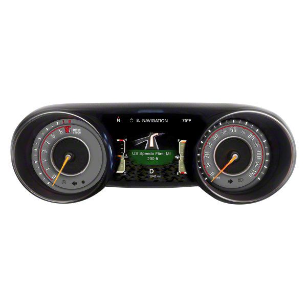 US Speedo Jeep Wrangler Daytona Edition Gauge Face; MPH; Charcoal