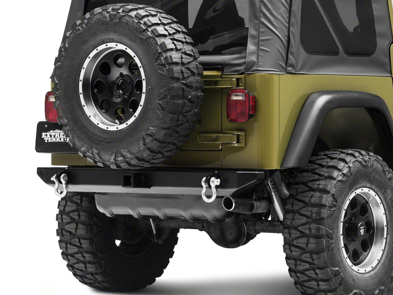 Hyline Offroad Jeep Wrangler Standard Rear Bumper Assembly 250.200.100 ...