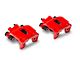 C&L Performance Rear Brake Calipers; Red (03-06 Jeep Wrangler TJ w/ Rear Disc Brakes)
