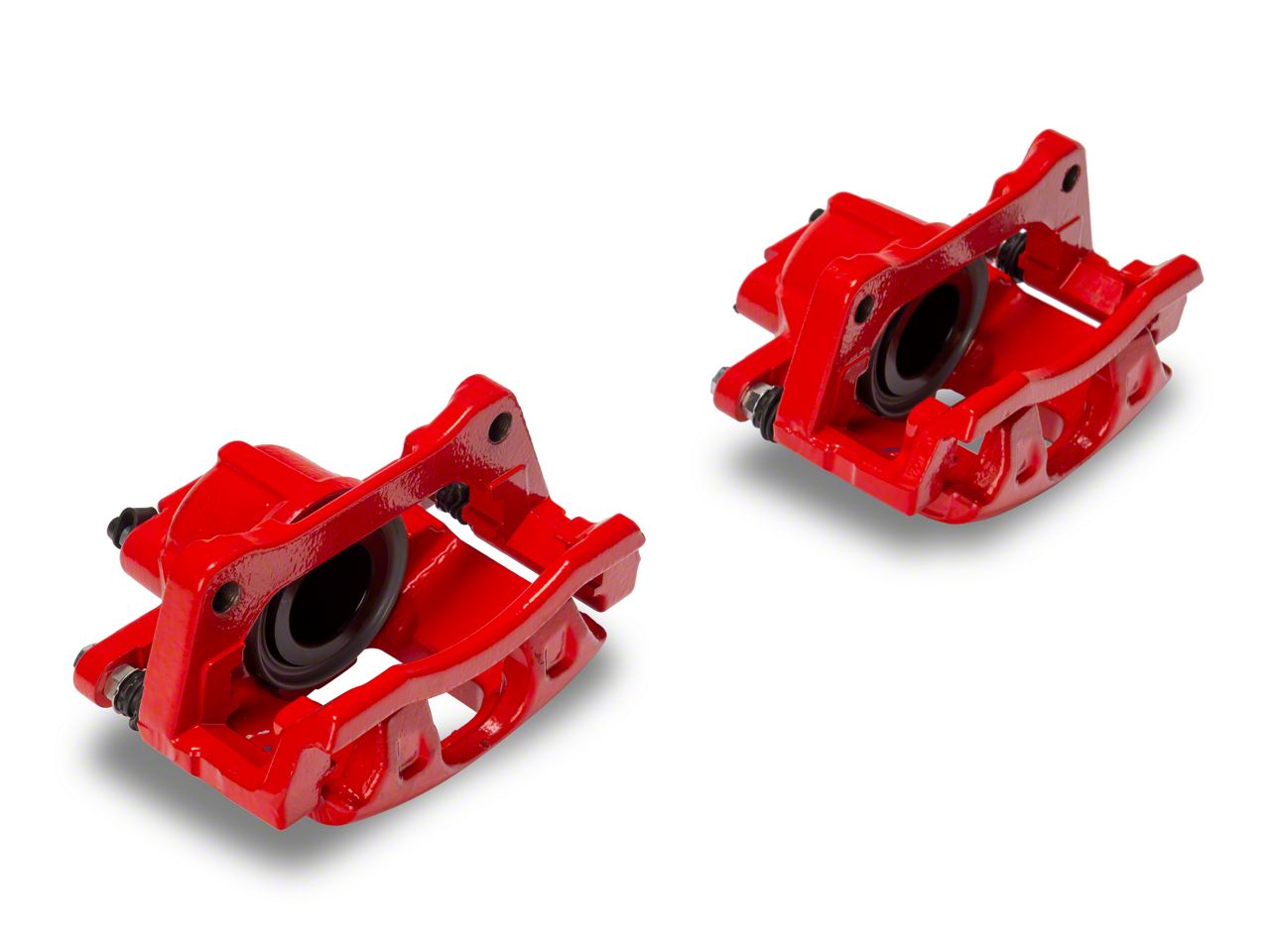 C&L Jeep Wrangler Performance Front Brake Calipers; Red J178639 (07-18 ...