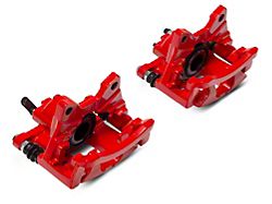 RedRock C&L Series Performance Rear Brake Calipers; Red (07-18 Jeep Wrangler JK)