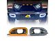 American Modified Front Bumper LED Fog Light Covers with Turn Signals (20-24 Jeep Gladiator JT w/ Factory Plastic Bumper)