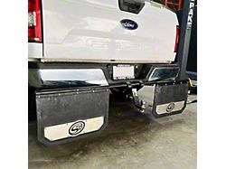 S&B 2-Inch Receiver Hitch Mounted Mud Flaps (Universal; Some Adaptation May Be Required)
