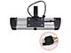 2-Inch Receiver Hitch Steel Adjustable Rear Step Bar with LED Brake Light; Silver (Universal; Some Adaptation May Be Required)