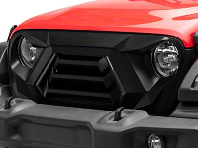 RedRock Goliath Grille with LED DRL and Turn Signals (18-23 Jeep Wrangler JL w/o TrailCam)