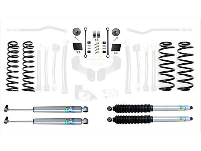 EVO Manufacturing 2.50-Inch Heavy Duty Enforcer Stage 1 Suspension Lift Kit with Bilstein Shocks (18-23 Jeep Wrangler JL, Excluding 4xe & EcoDiesel)