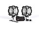 KC HiLiTES 6-Inch Gravity Pro6 LED Lights with A-Pillar Mount; Driving Beam (07-18 Jeep Wrangler JK)
