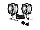 KC HiLiTES 6-Inch Gravity Pro6 LED Lights with A-Pillar Mount; Spot Beam (07-18 Jeep Wrangler JK)
