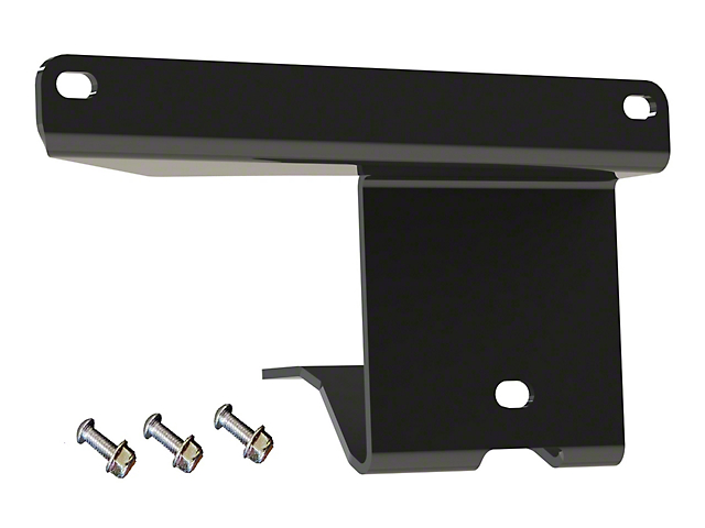 EVO Manufacturing Body License Plate Relocate; Driver Side; Black (18-23 Jeep Wrangler JL)