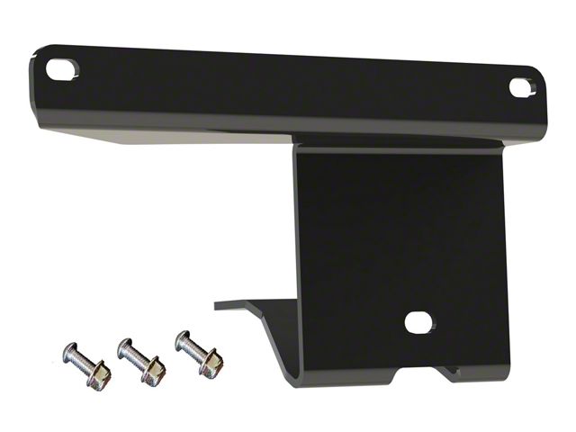 EVO Manufacturing Body License Plate Relocate; Driver Side; Black (18-24 Jeep Wrangler JL)