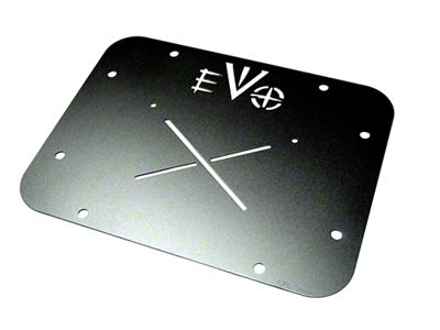 EVO Manufacturing Gate Plate Vent Delete; Black (07-18 Jeep Wrangler JK)