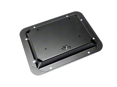 EVO Manufacturing Gate Plate; Black (07-18 Jeep Wrangler JK)