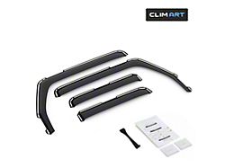 in-Channel Window Deflectors (07-18 Jeep Wrangler JK 4-Door)