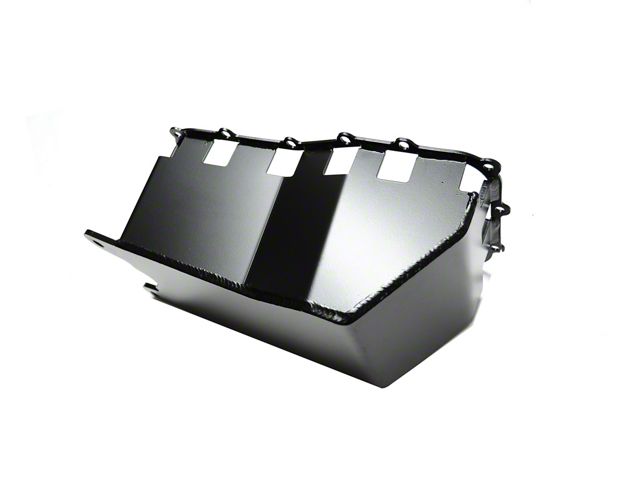 EVO Manufacturing ProTek Oil Pan Skid Plate; Black (07-11 3.8L Jeep Wrangler JK)